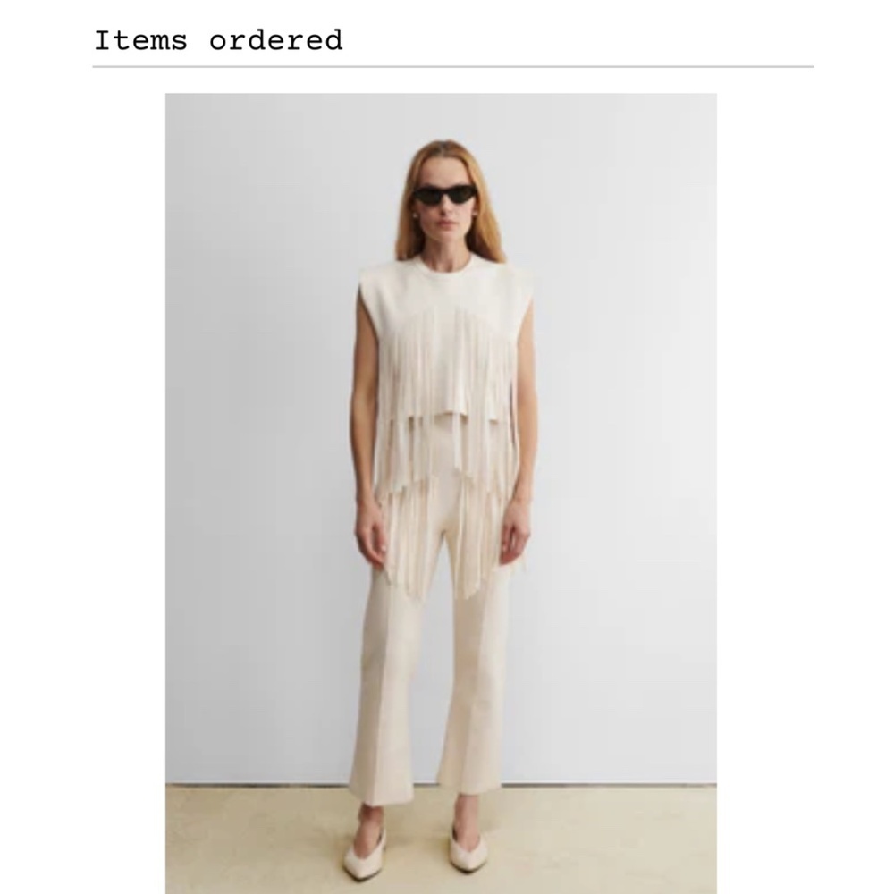 NWT Rachel Comey Briones fringe top
